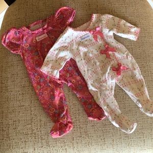 American Girl Bitty Baby footie pajamas.